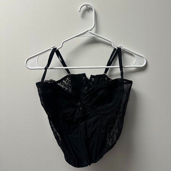 Edikted Black Corset Top - Picture 1 of 3